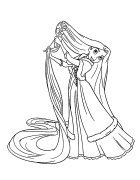 Рапунцель Онлайн -забарвлення